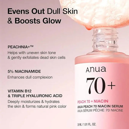 Anua Peach 70 Niacin Serum 30ml Fayaq