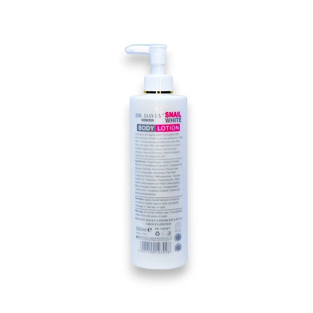 Dr. Davey Snail White Body Lotion 500ml Fayaq