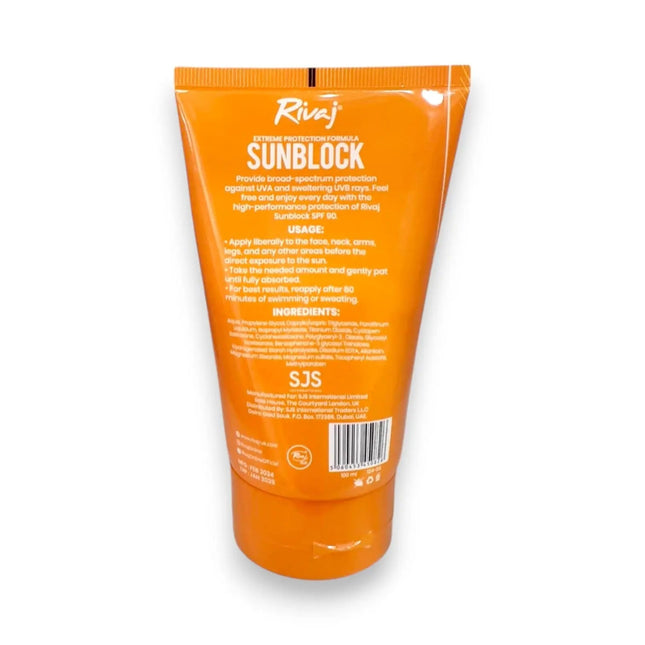 Rivaj Sunblock SPF 90 100ml Fayaq